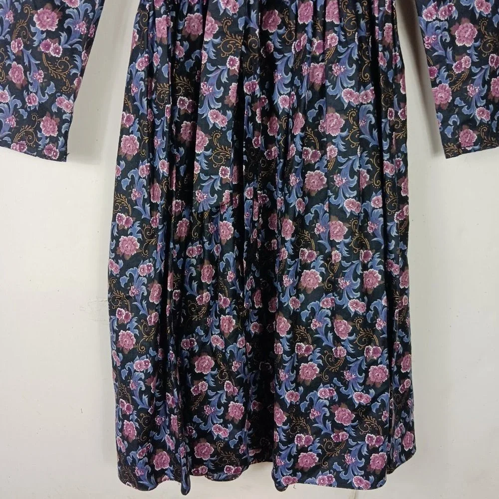 Gunne Sax Jessica McClintock Girls Dress Vintage Size 10 Lace Detail Tie Back - Picture 10 of 11